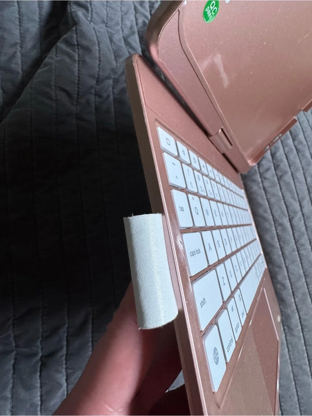 Rose Gold Tablet Keyboard Case with Trackpad
